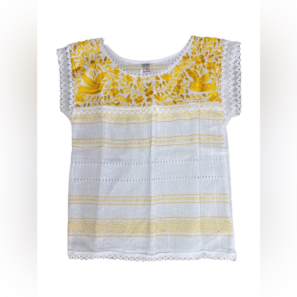 Oaxaca Paloma White | Yellow Top